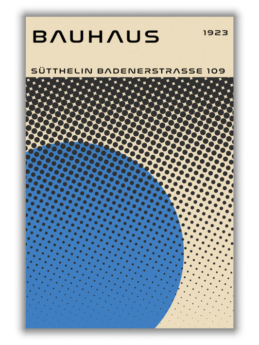 bauhaus geometric blue vibe II