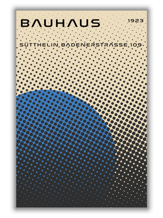 bauhaus geometric blue vibe