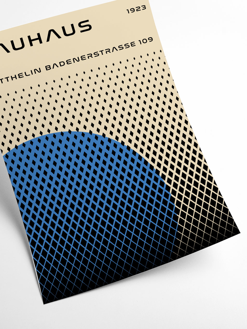 bauhaus geometric blue