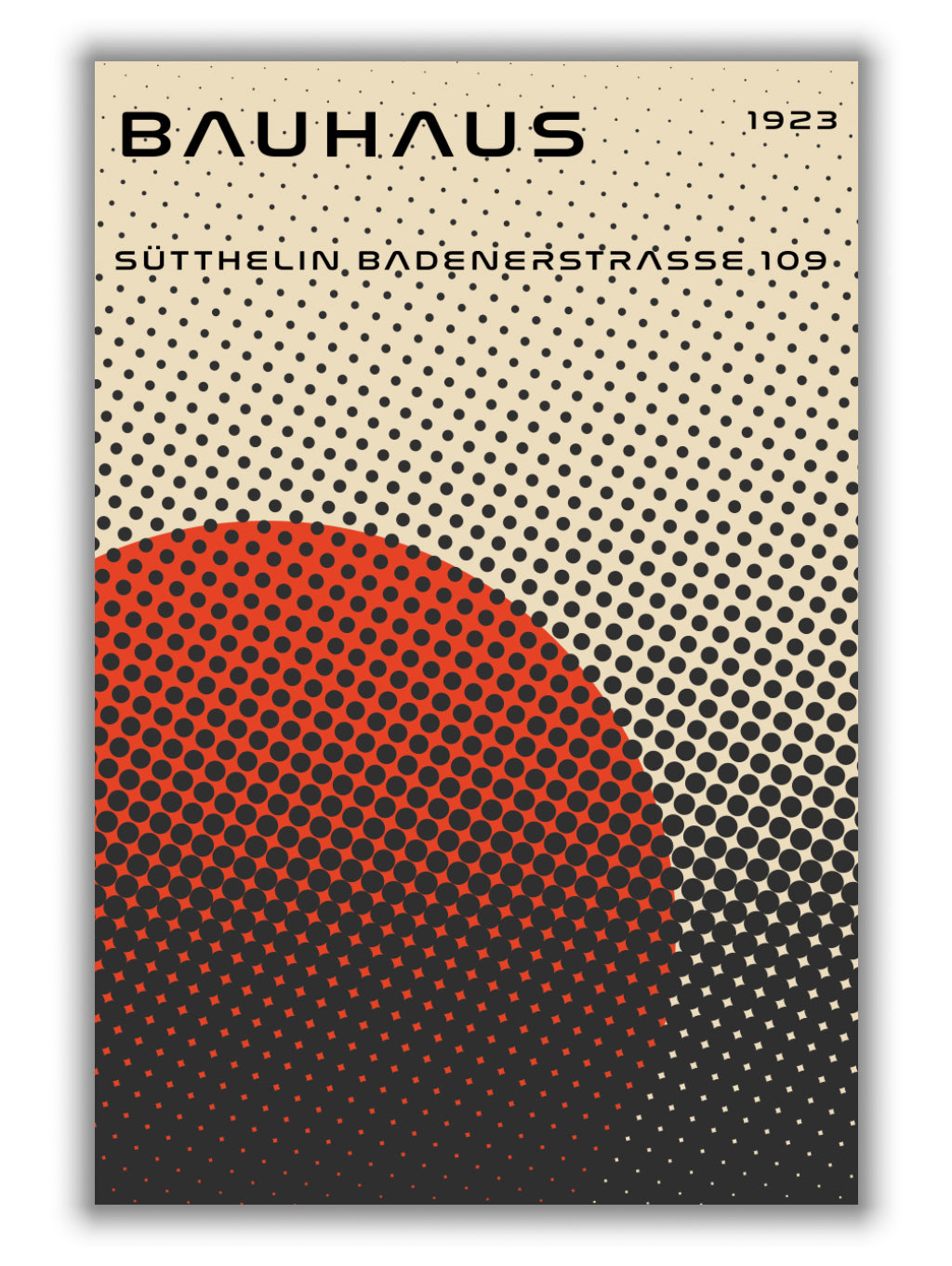 bauhaus geometric red vibe