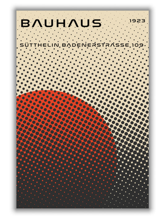 bauhaus geometric red vibe