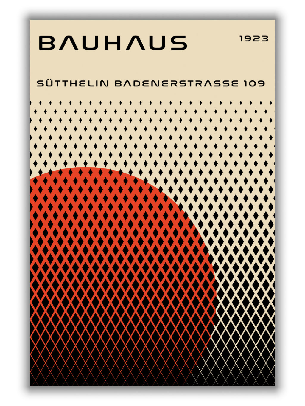 bauhaus geometric red