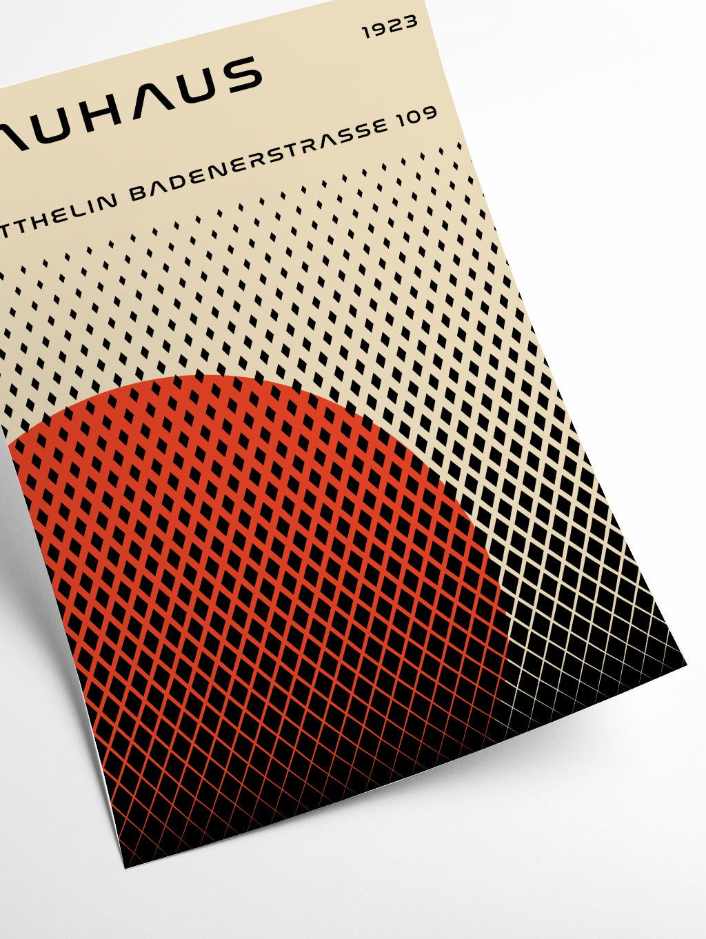 bauhaus geometric red