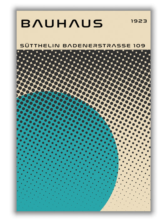 bauhaus geometric teal vibe II