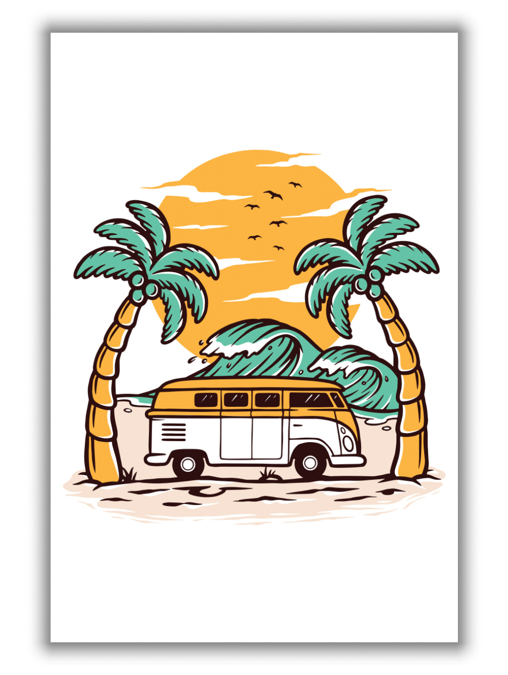 Between two palms