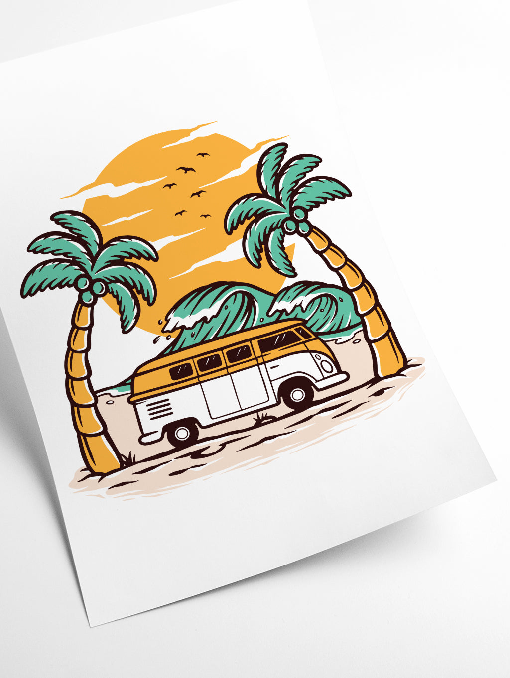 Between two palms