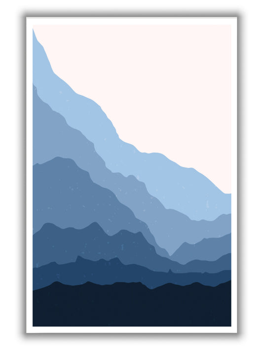 Blue Abstract Mountains