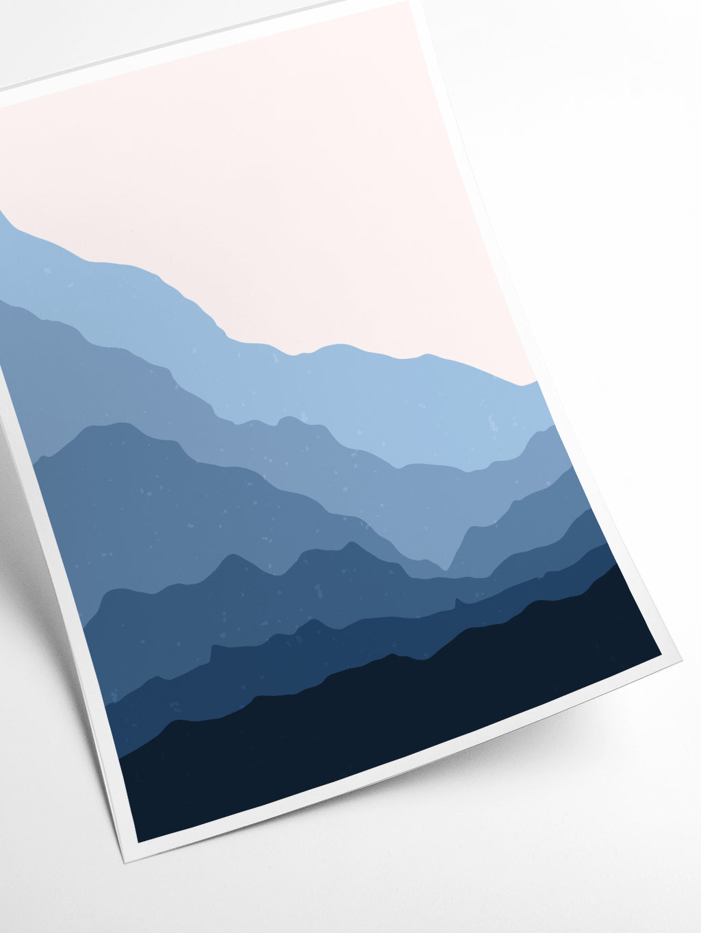 Blue Abstract Mountains