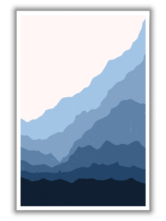 Blue Japanese Mountains