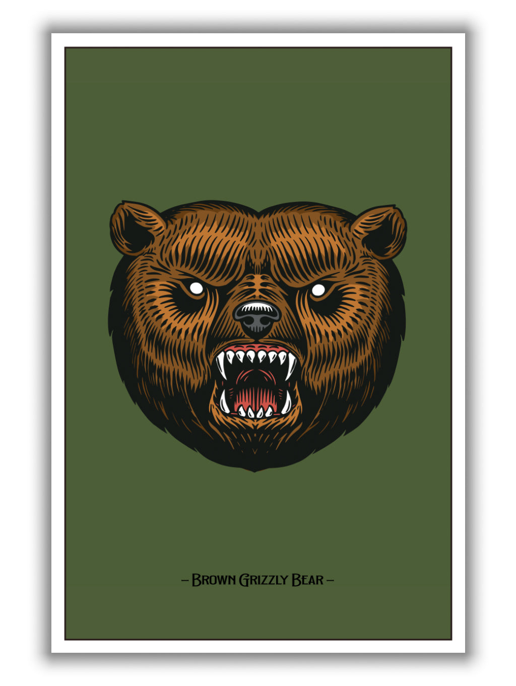 Brown Grizzly Bear