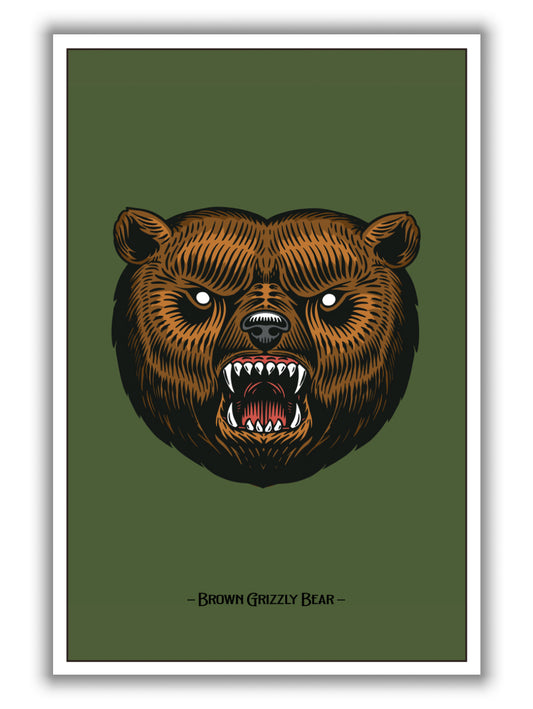 Brown Grizzly Bear