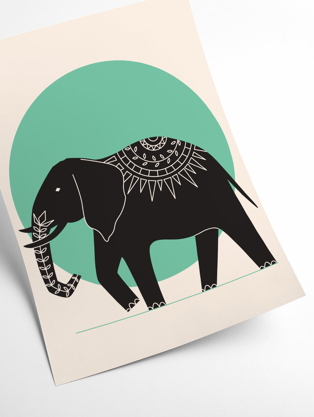 Elephant Green Moonlight