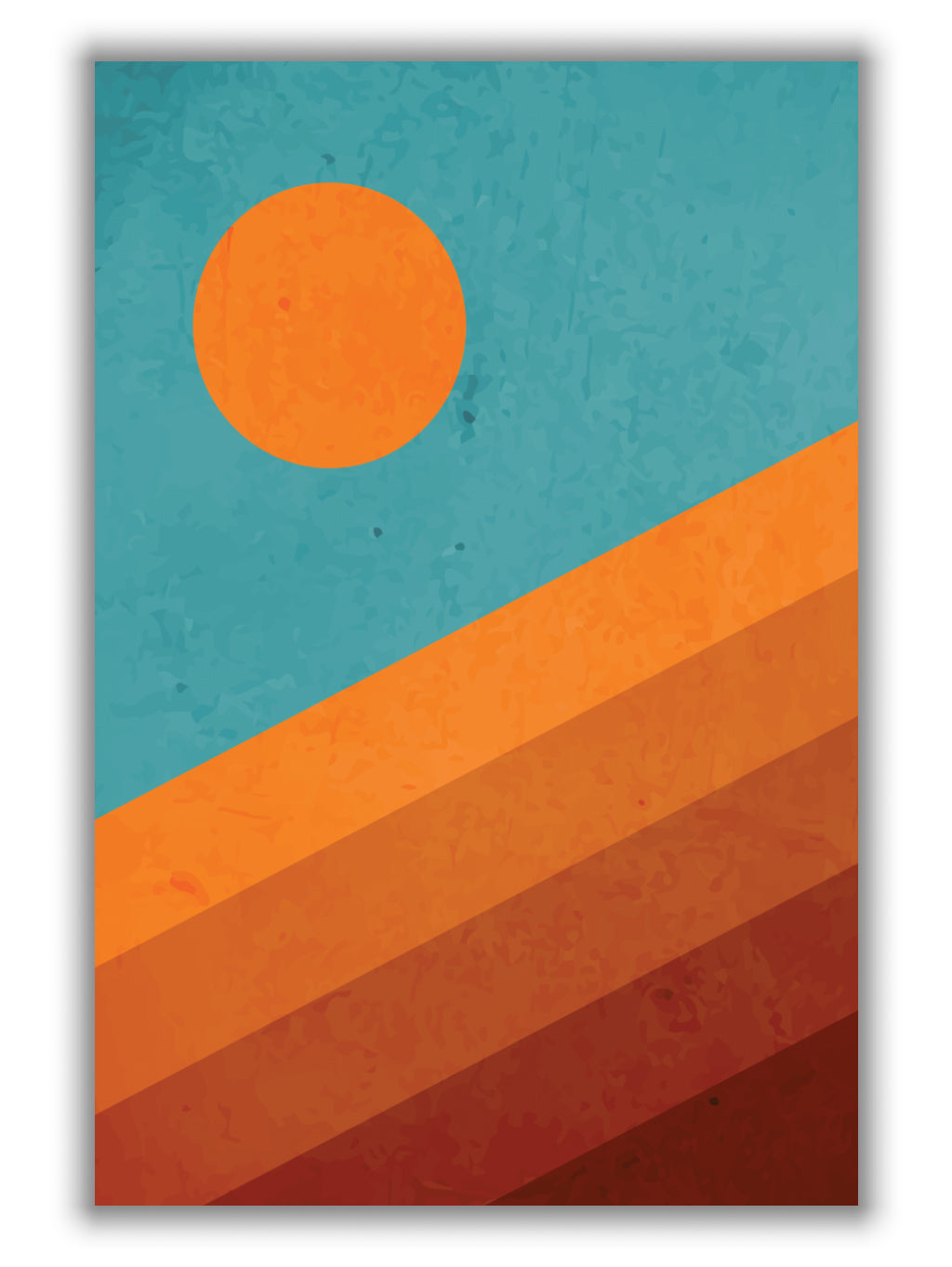 Abstract mountain sunrise I