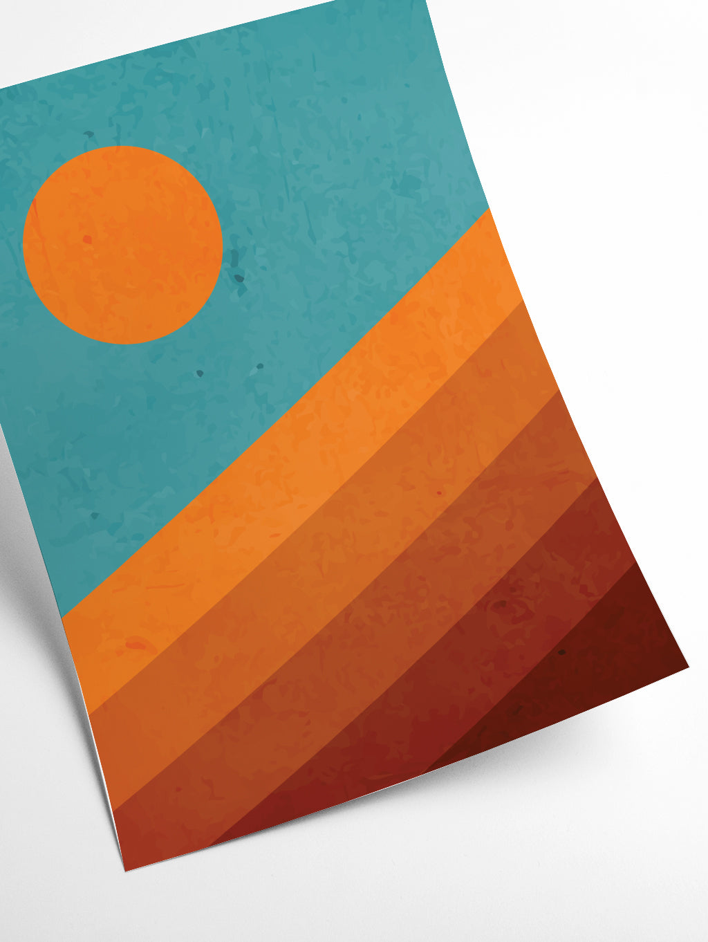 Abstract mountain sunrise I