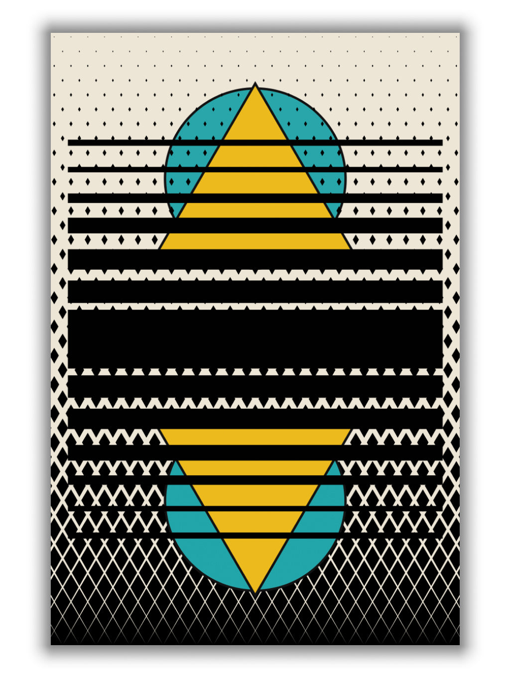 geometric suns pattern