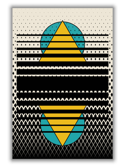 geometric suns pattern
