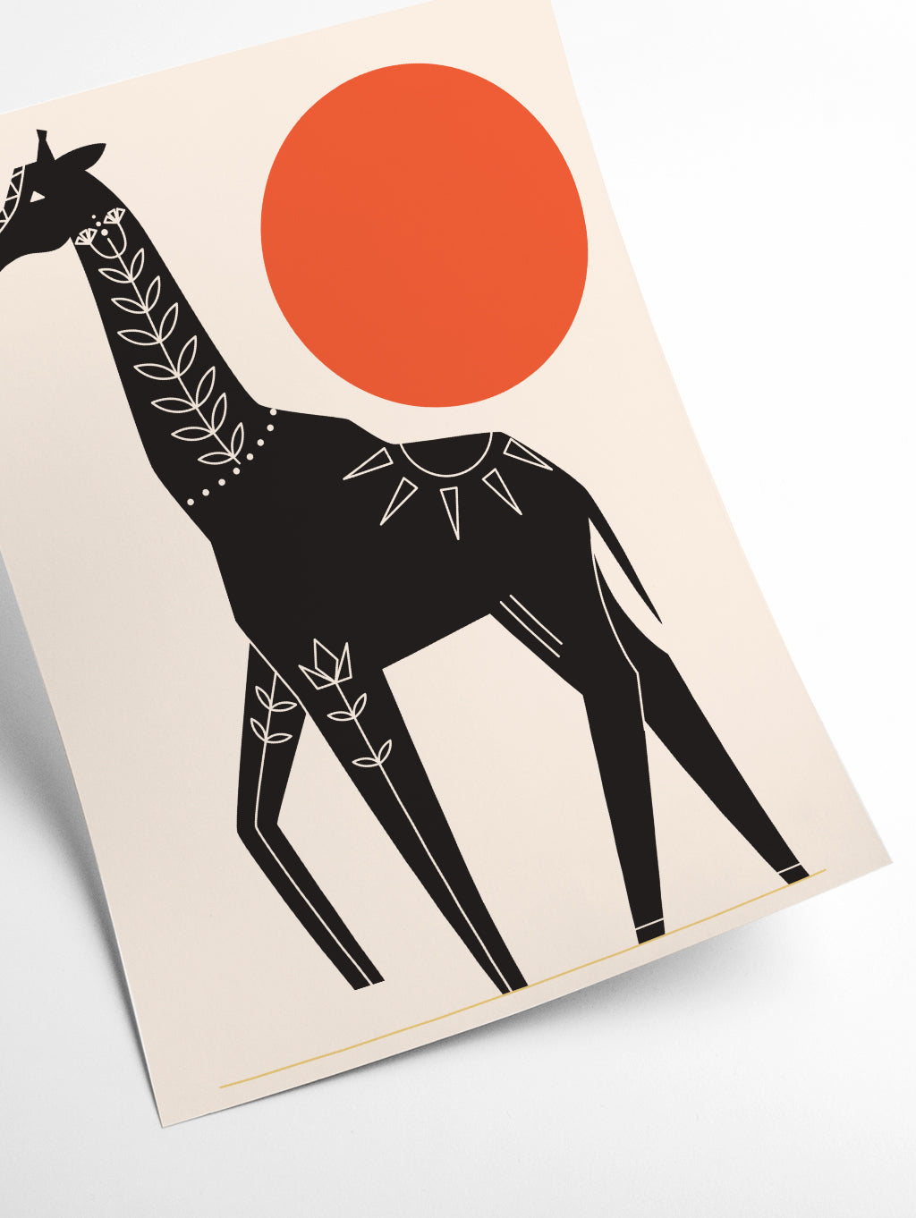 Giraffe in the Sun