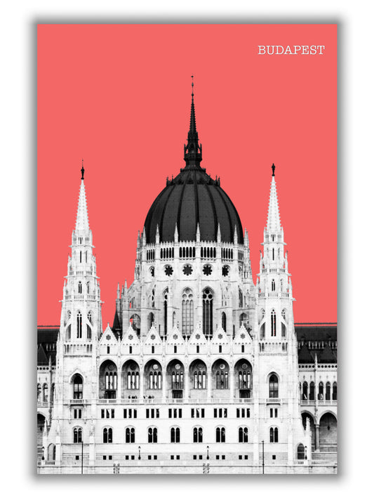 Halftone Budapest red