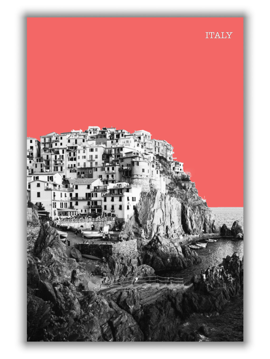 Halftone Italy red