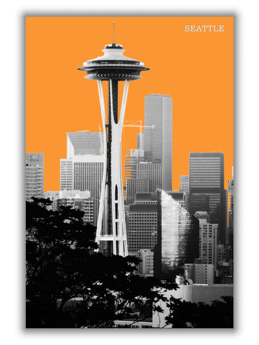 Halftone Seattle Yellow