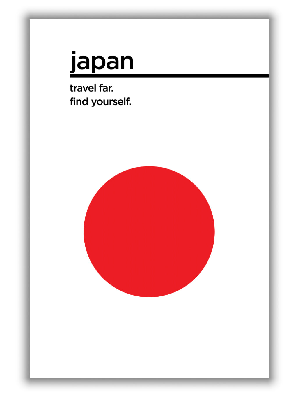 Japan travel poster