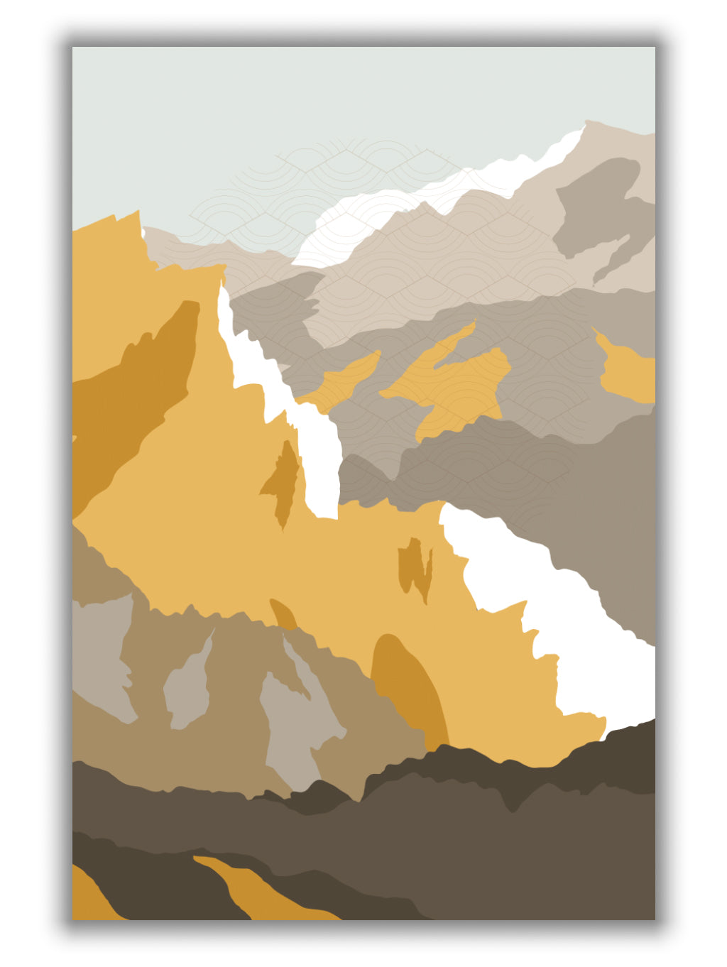 Japanese mountain scene