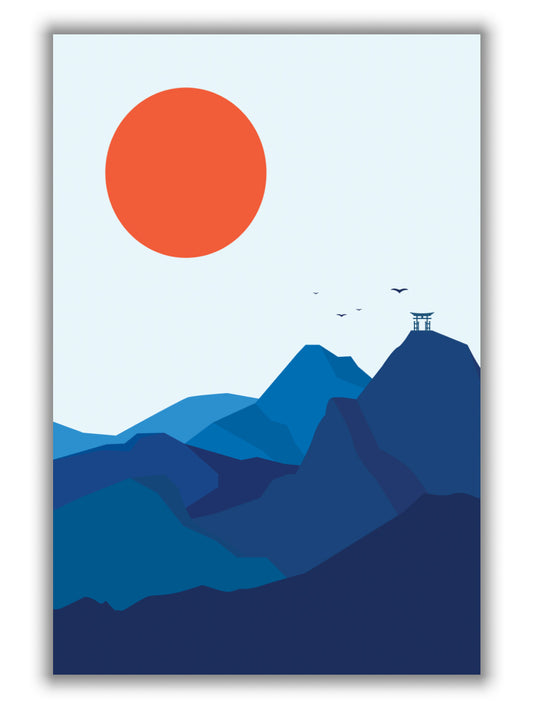 Japanese mountain sunrise