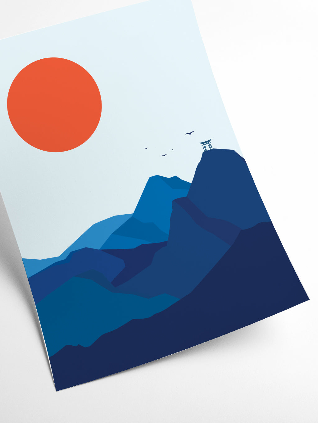 Japanese mountain sunrise