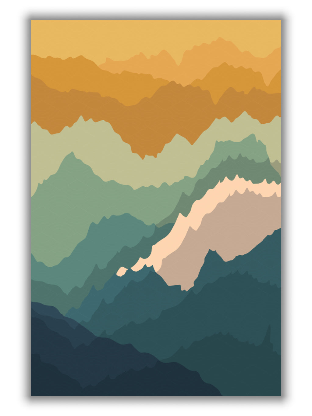Japanese mountain topography