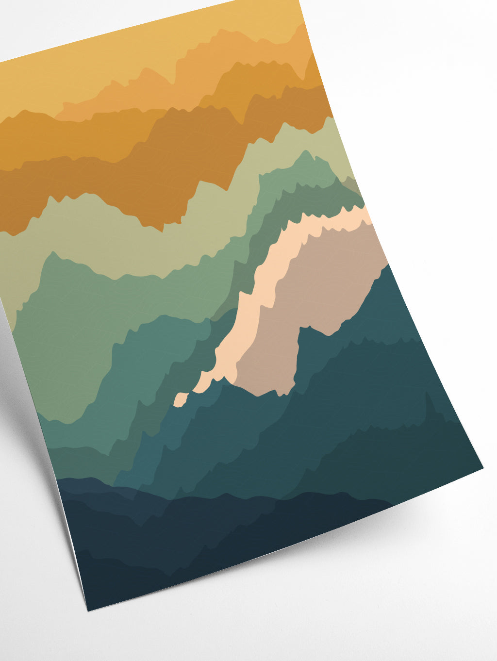 Japanese mountain topography