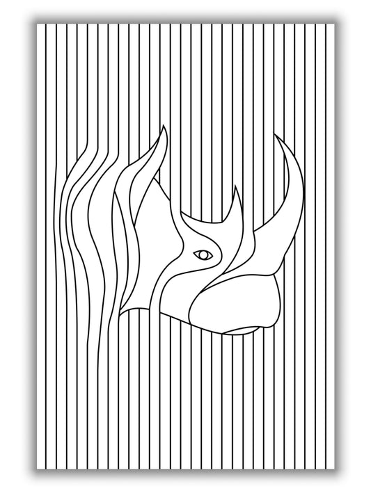 Line Drawing Rhino