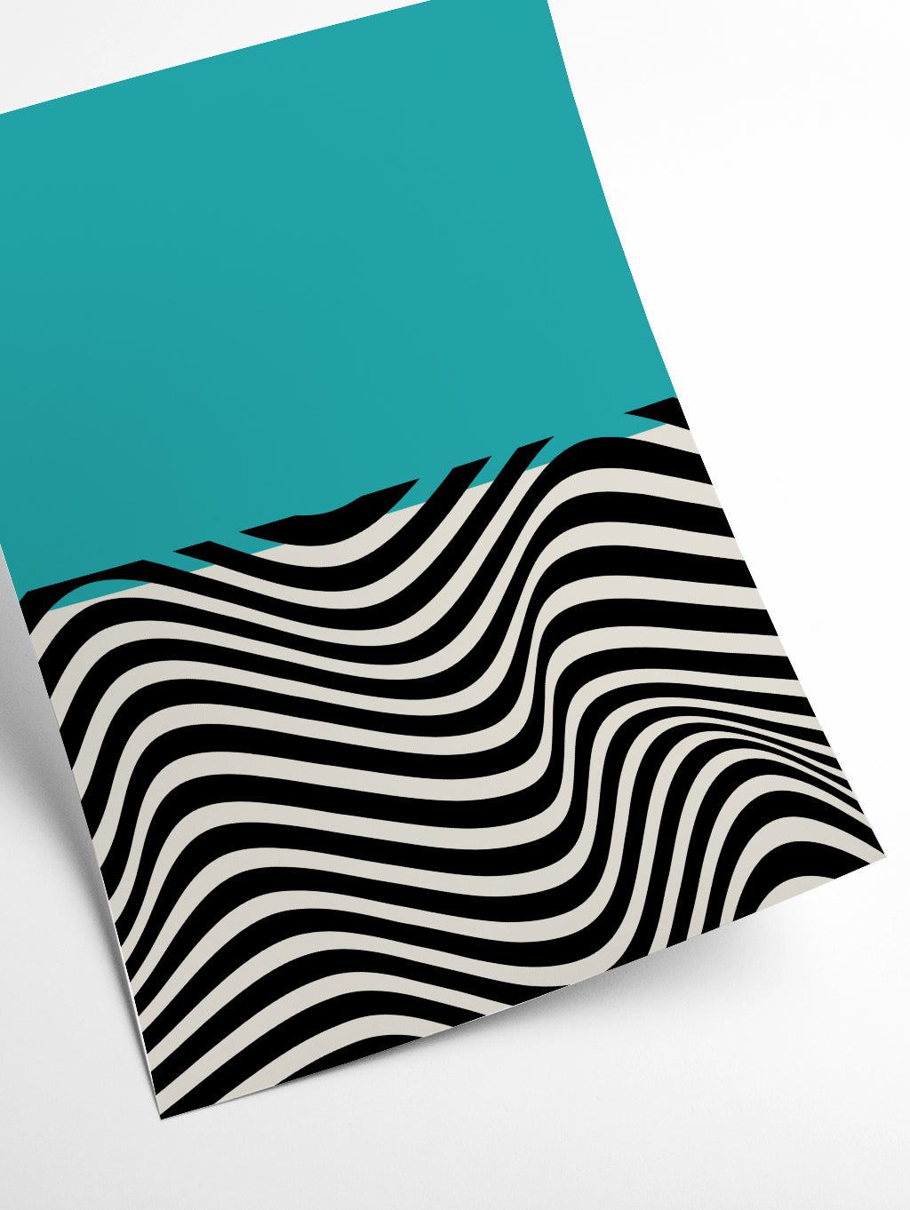minimal abstract blue wave