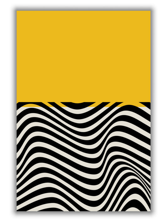minimal abstract yellow wave