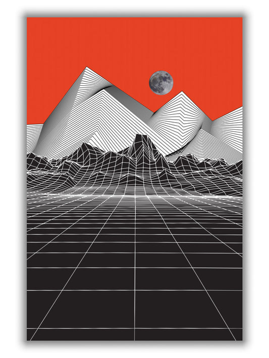 moon rise red