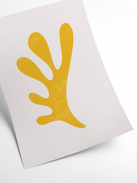 Abstract Yellow Algae