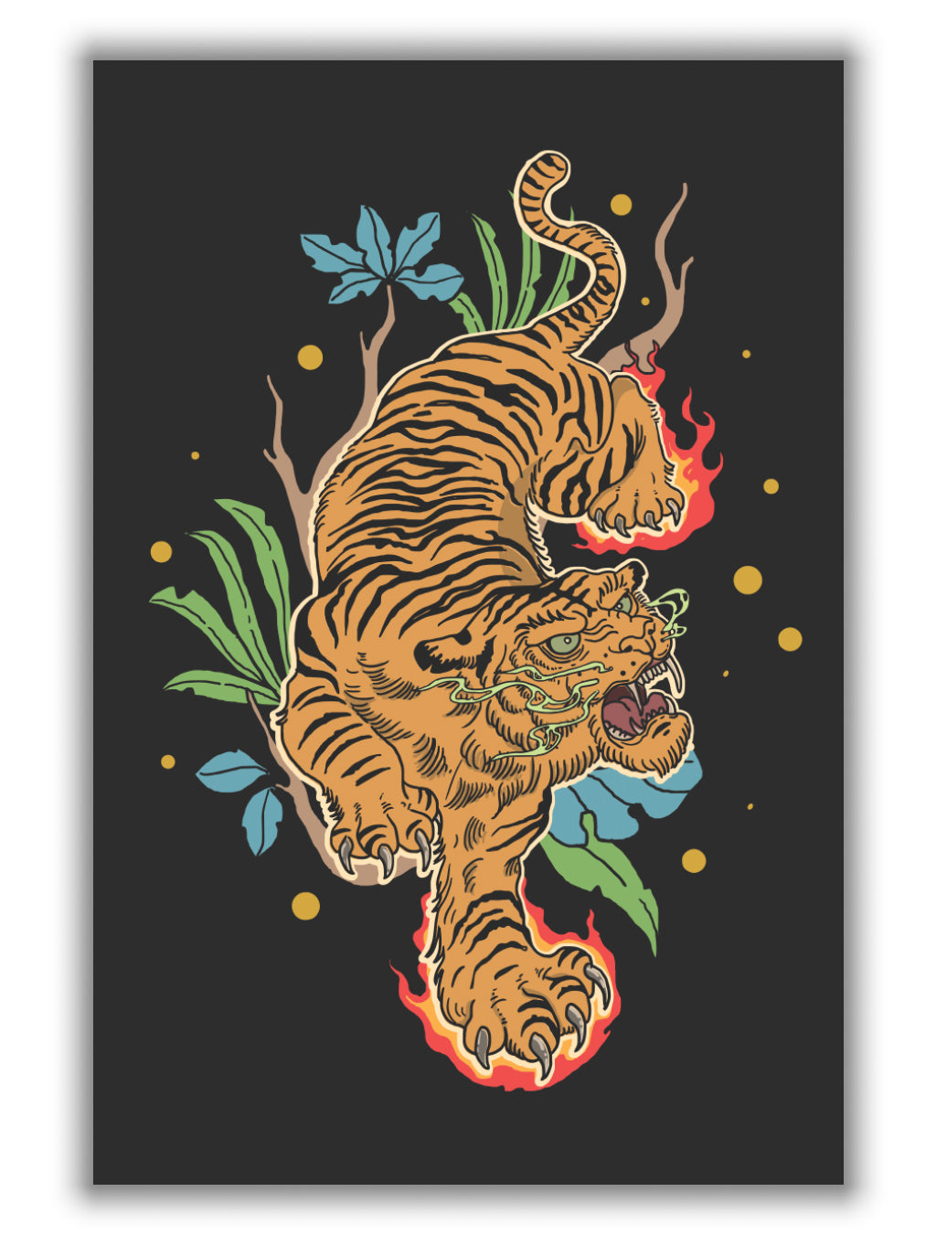 Classic tiger tattoo