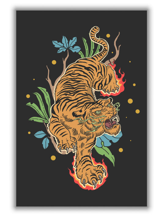 Classic tiger tattoo
