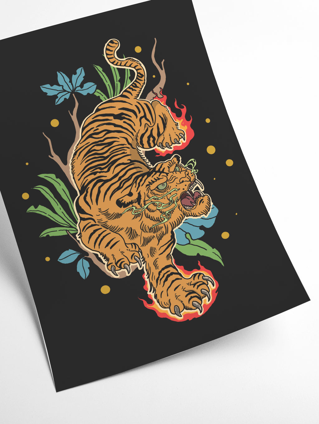Classic tiger tattoo
