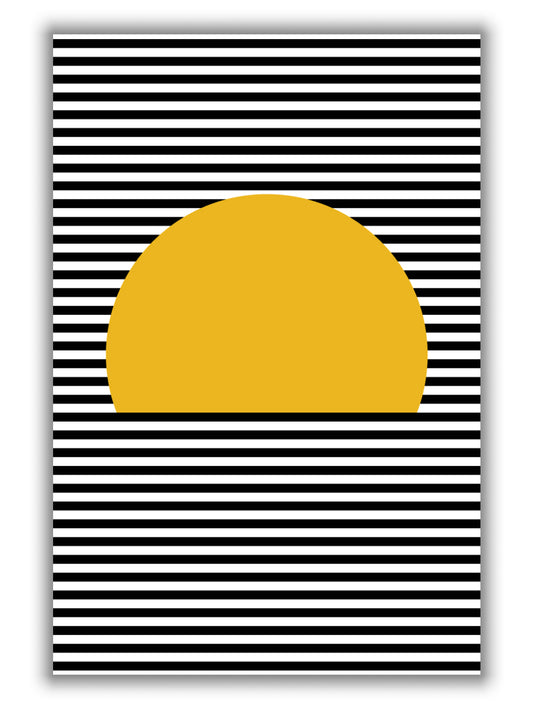 sunset line art
