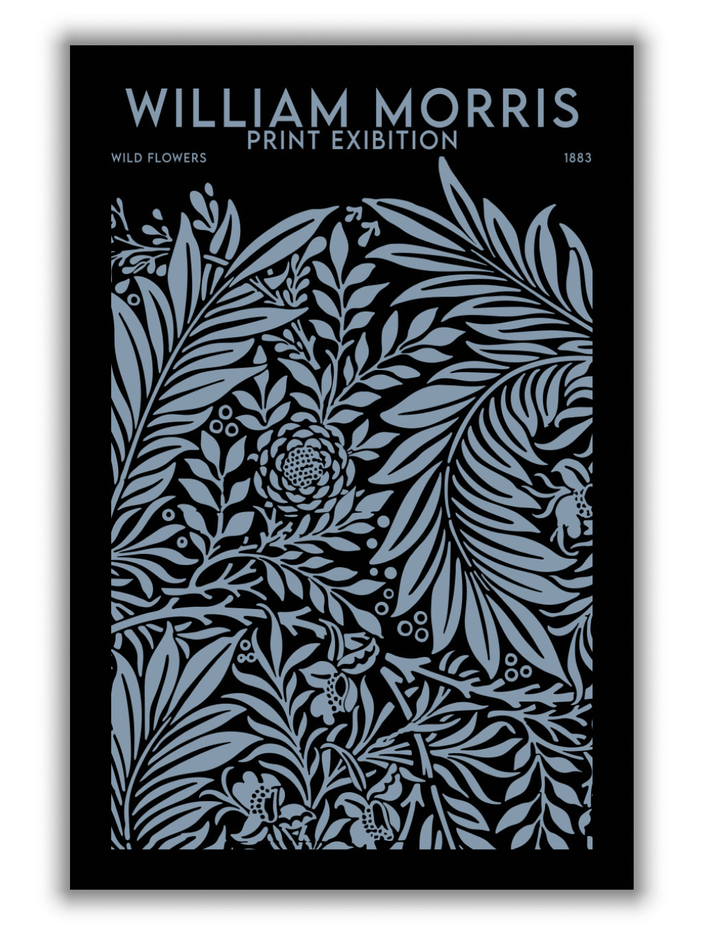 william morris print exibition black
