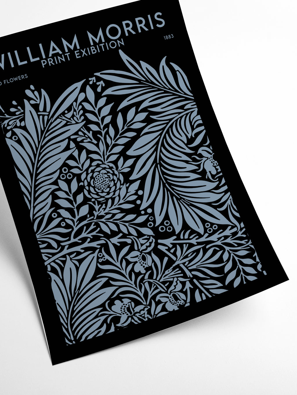 william morris print exibition black