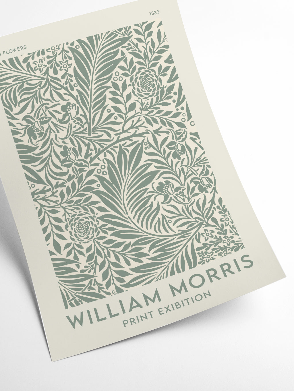 William Morris- Green Wild Flowers