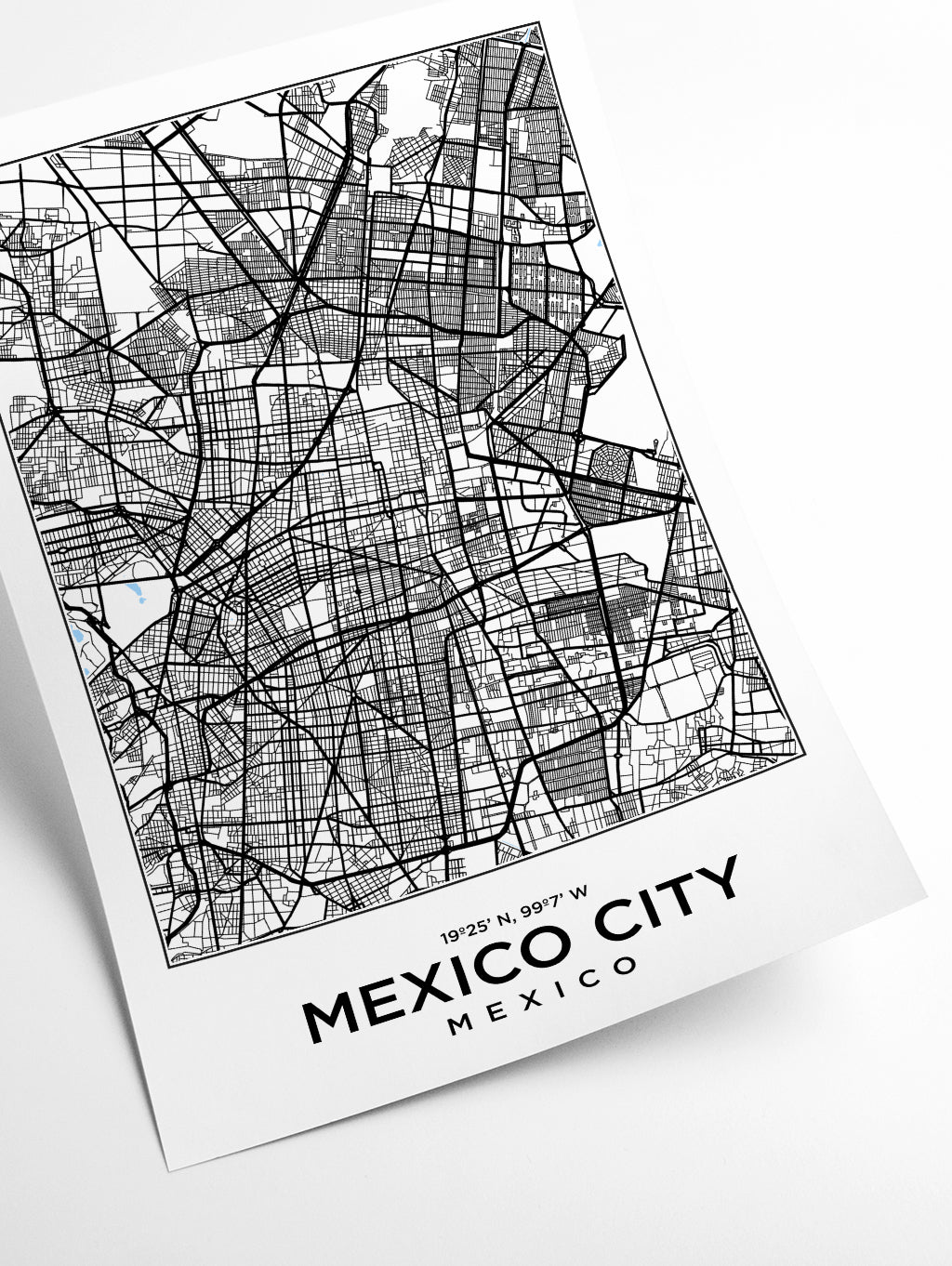 Map of Mexico City Mexico