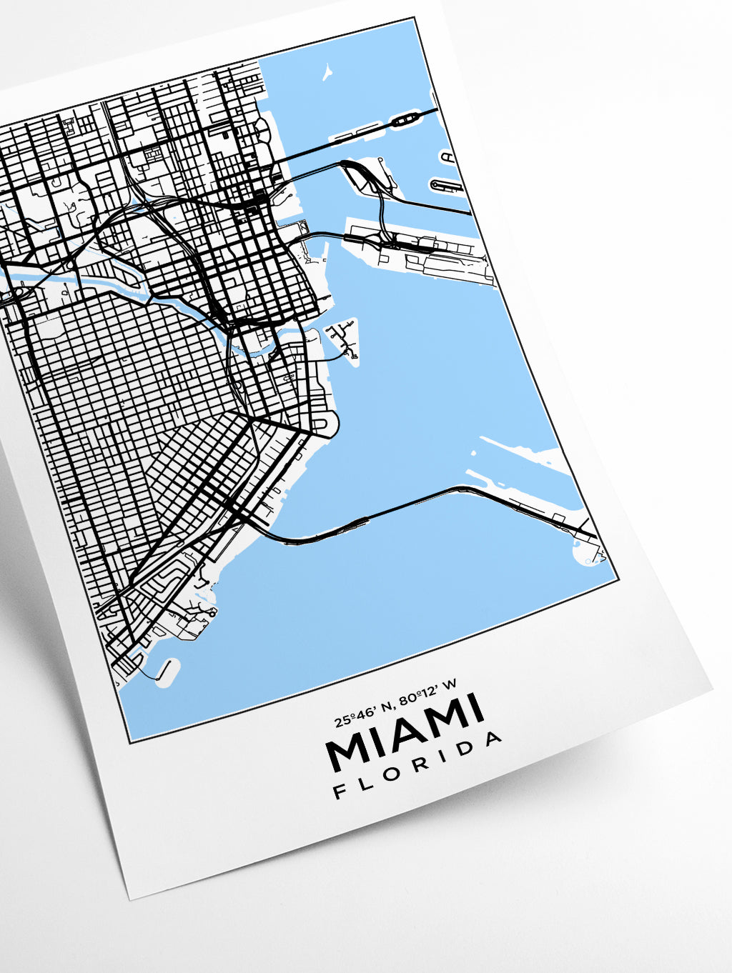 Map of Miami Florida