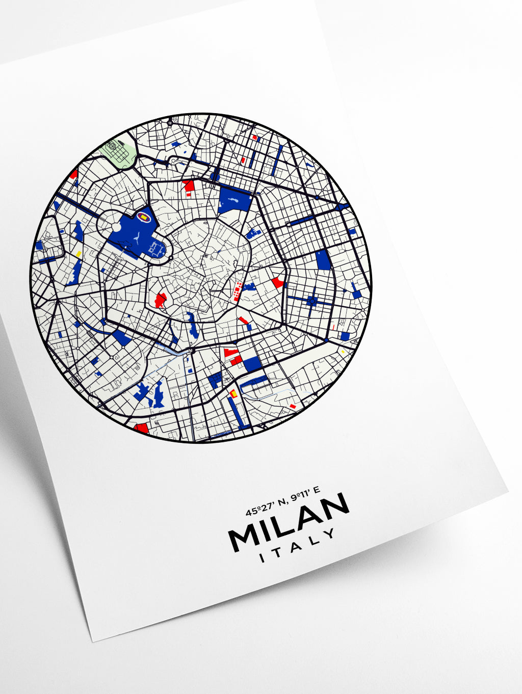 Map of Milan Italy