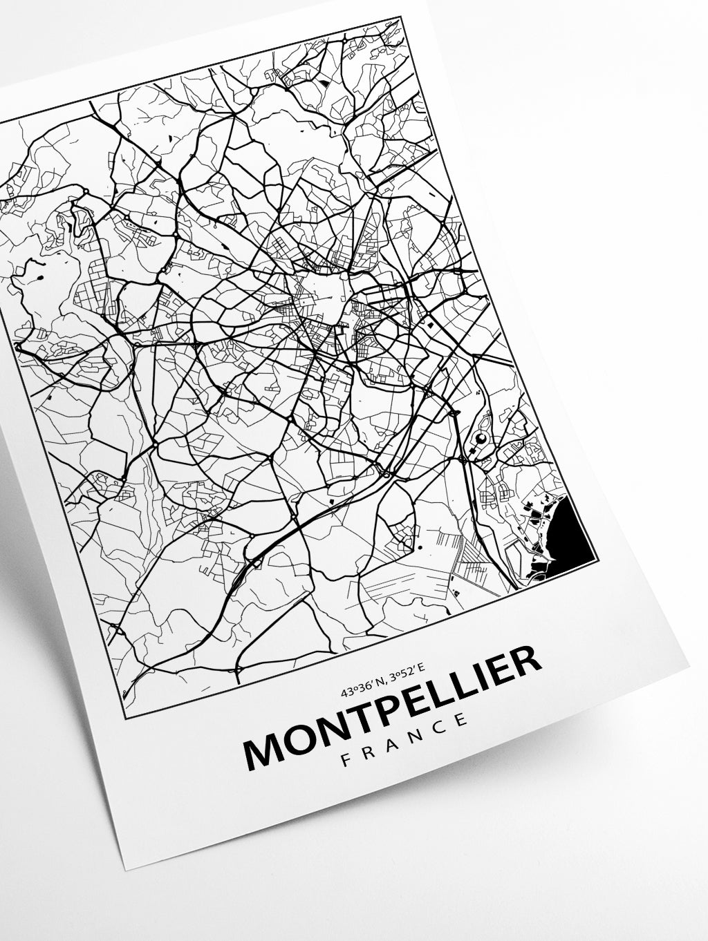 Map of Montpellier