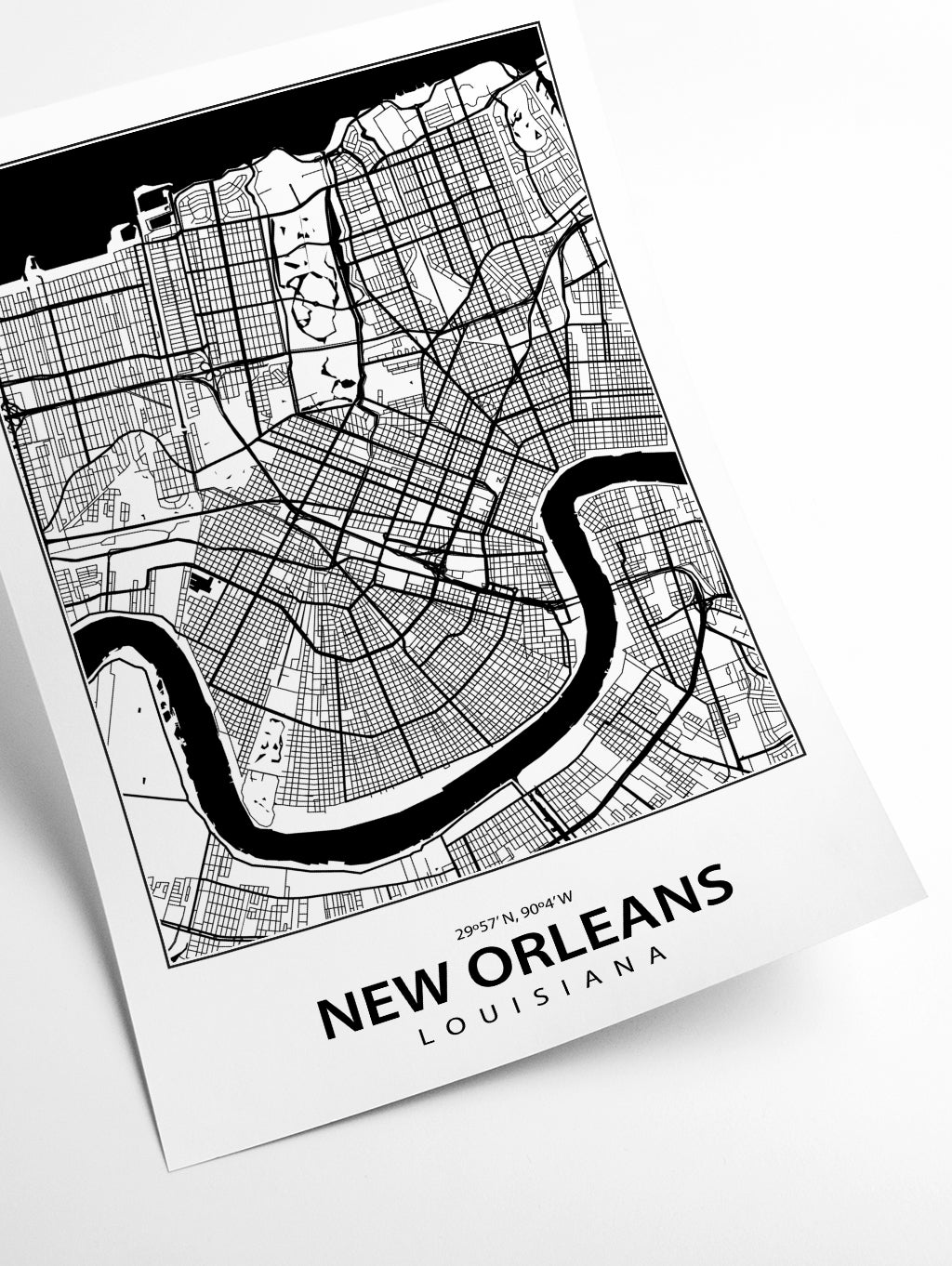 Map of New Orleans