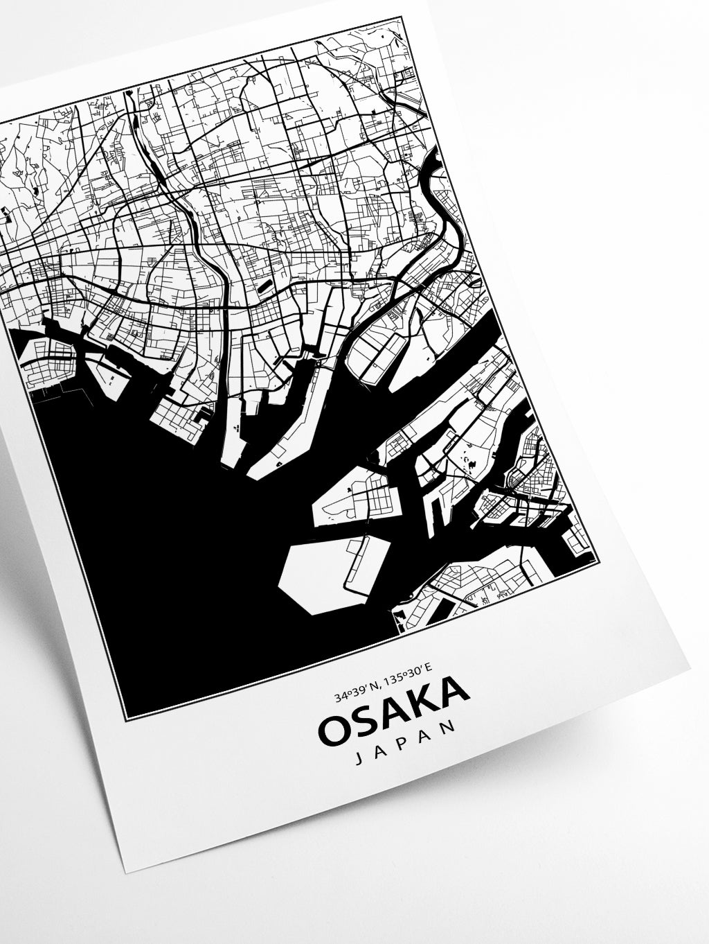 Map of Osaka Japan