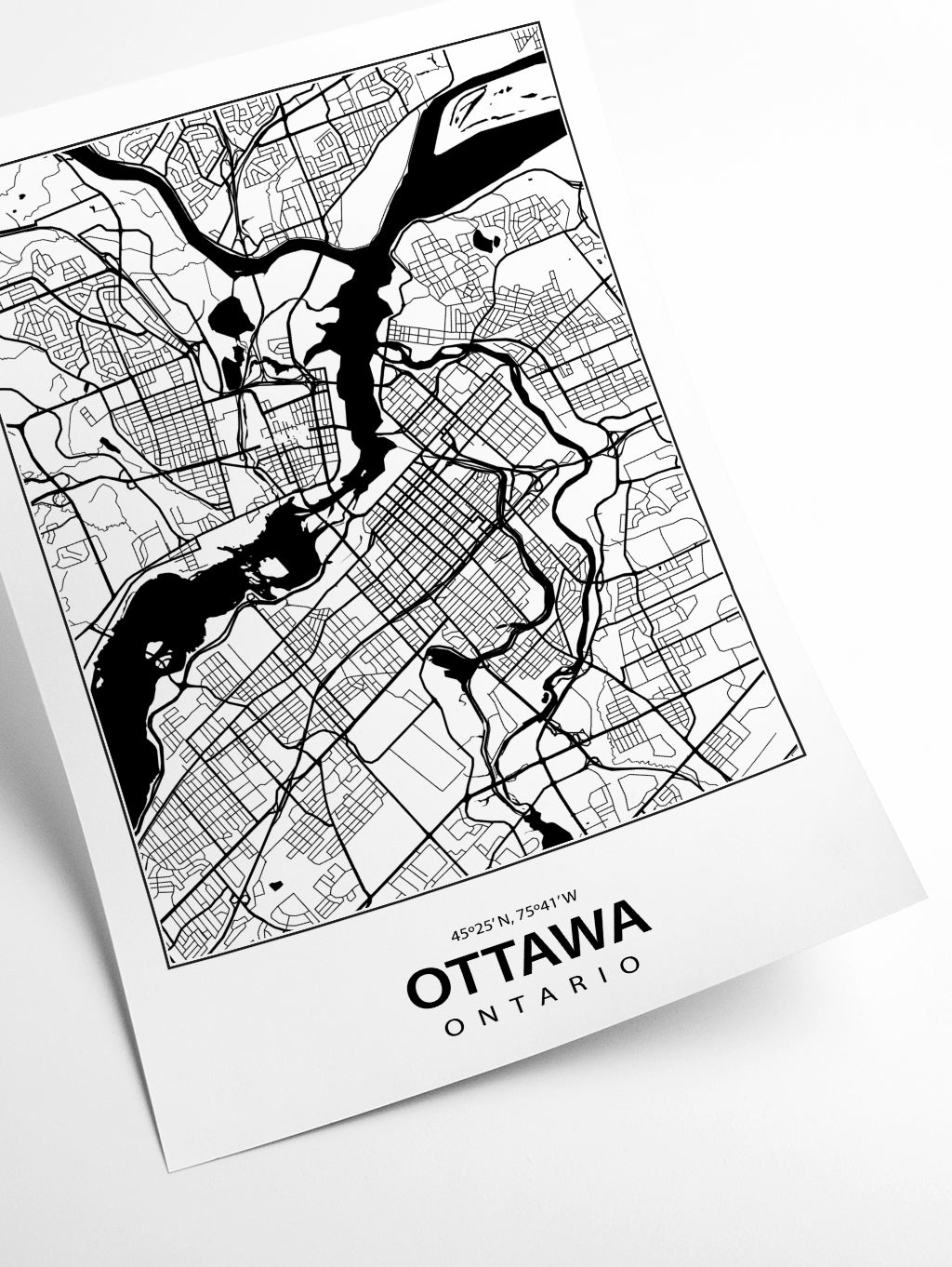 Map of Ottawa Canada