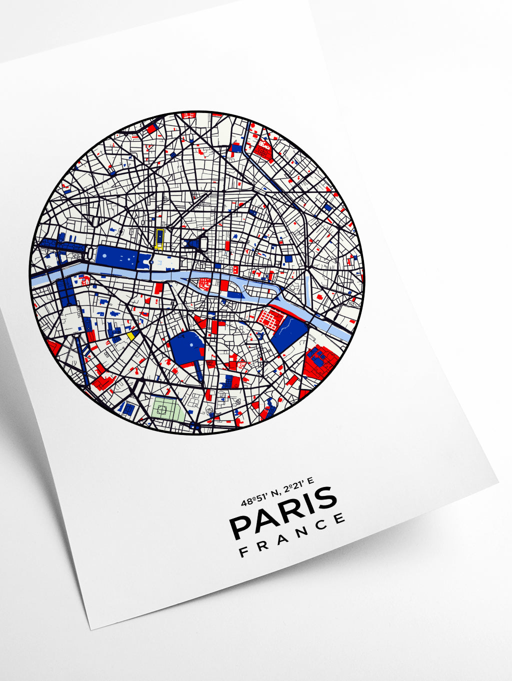Map of Paris France